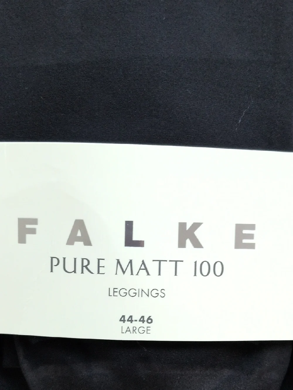 FALKE Pure Matt 100 Leggings - Black - Picture 2 of 3